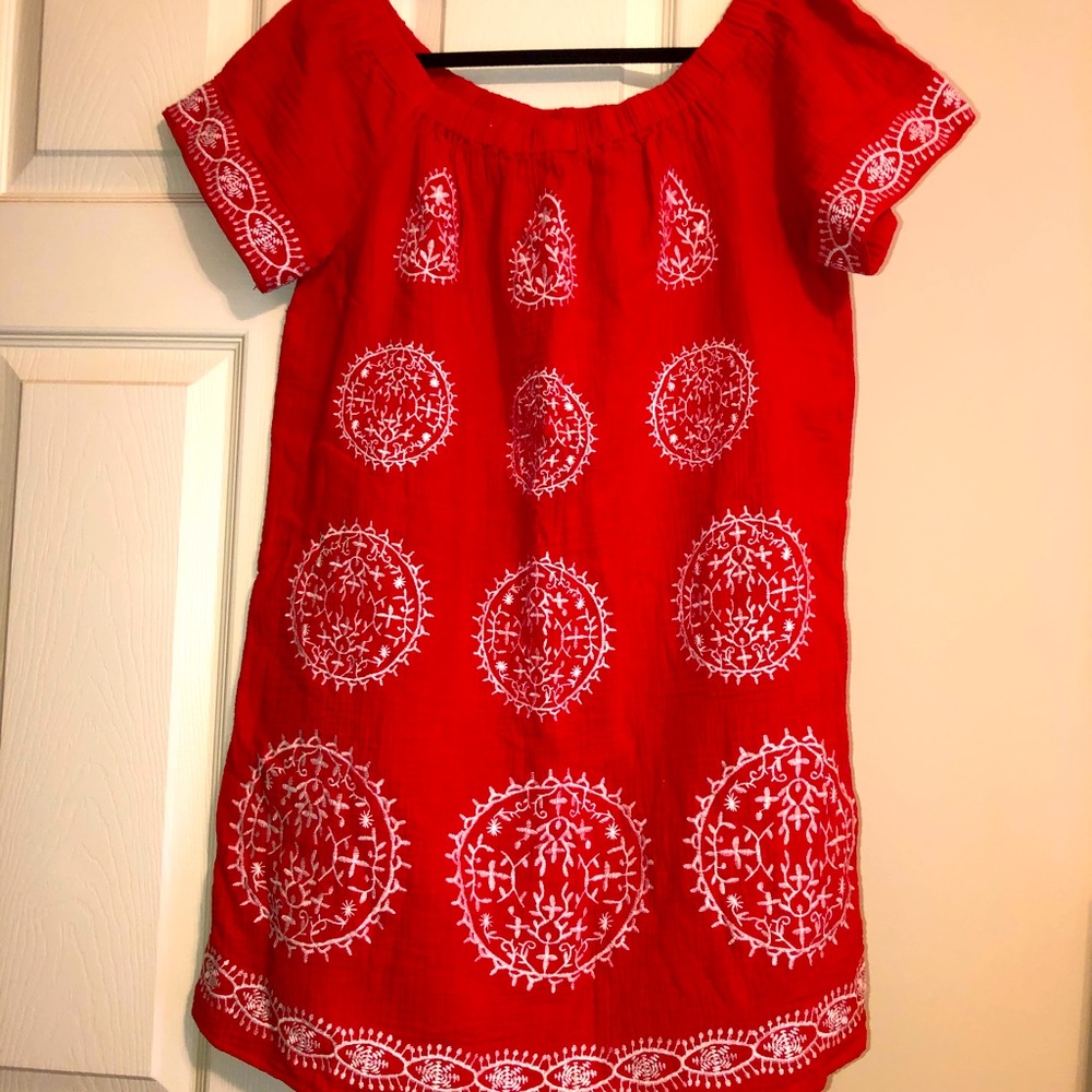 Off the shoulder shift dress